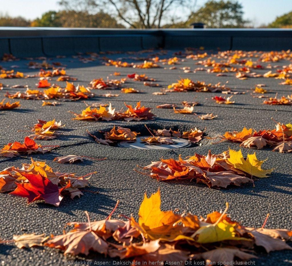 Dakschade In Herfst Assen
